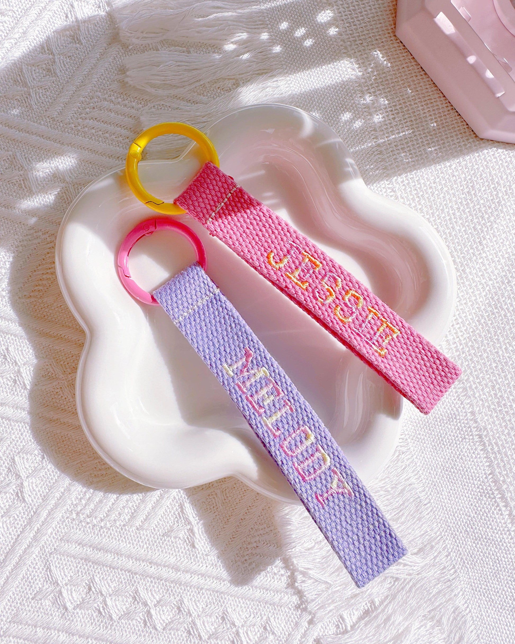 Personalized Pink & Purple Gradient Name Tag – Custom Bag & Key Tag - I‘M GIFT