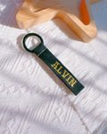 Gold & Silver Embroidered Name Tag | Custom Luggage & Keychain Tag - I‘M GIFT