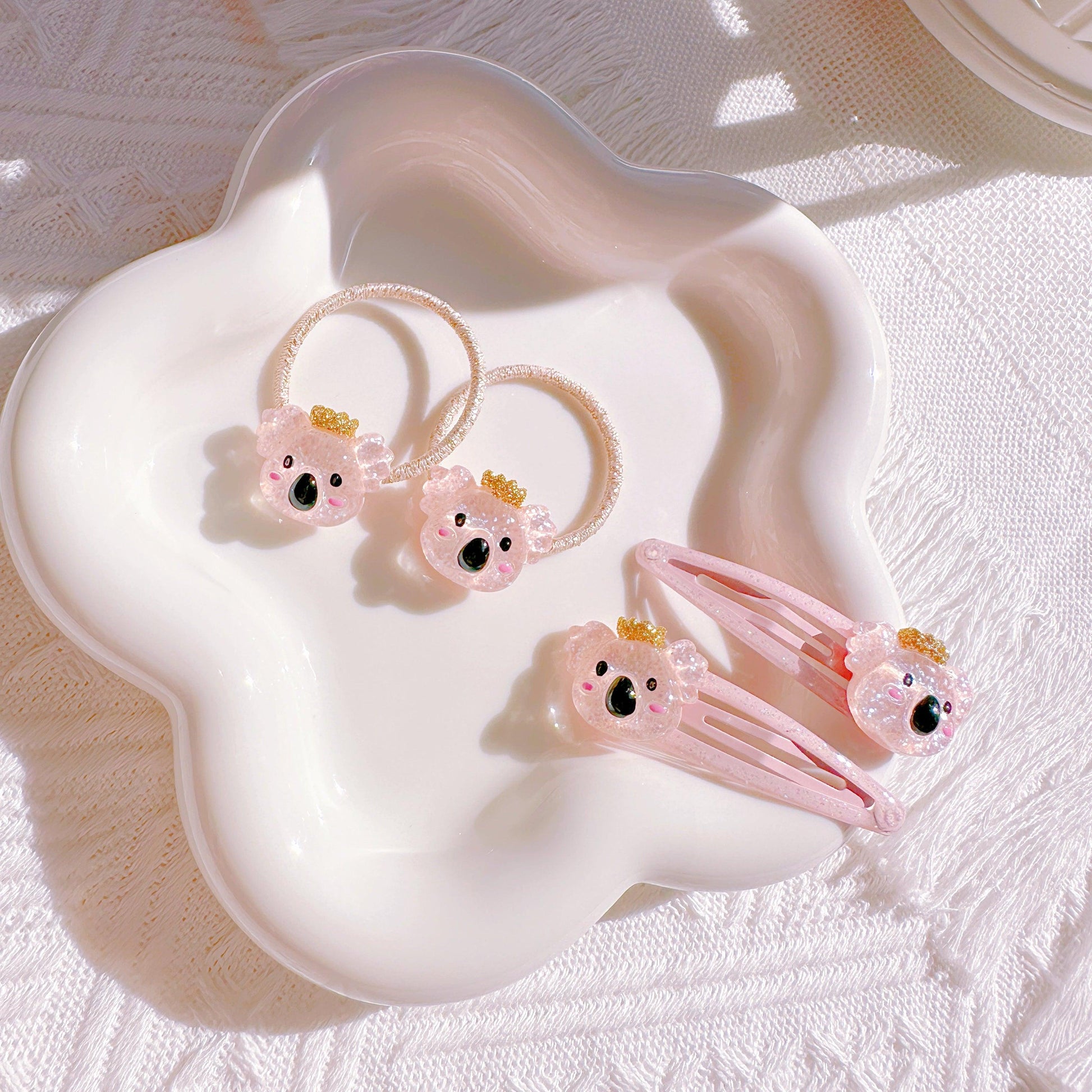 Cute Koala Hair Accessories Set – 4-Piece Set for Toddler Girls – Hair Ties & Clips - I‘M GIFT